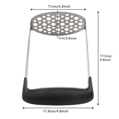 Bulvių grūstuvas Nerūdijančio plieno moliūgų morkų trintuvo įrankis Papildomas maistas trintų daržovių vaisių šalto spaudimo smulkintuvas