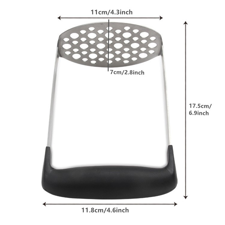 Bulvių grūstuvas Nerūdijančio plieno moliūgų morkų trintuvo įrankis Papildomas maistas trintų daržovių vaisių šalto spaudimo smulkintuvas