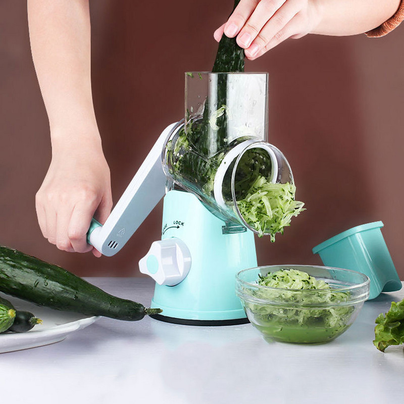 Mașină de tăiat legume Mașină de tăiat legume-masă de plăci cu răzătoare cu tambur pentru casnice Gospodine Robot de bucătărie Instrumente și gadgeturi de bucătărie