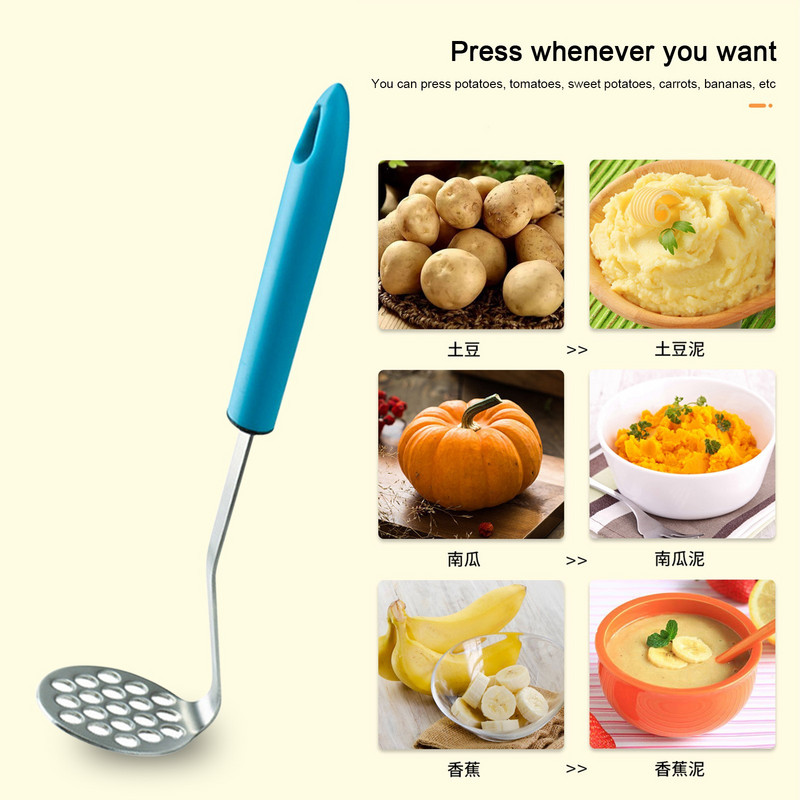 Gnječilice za krumpir od nehrđajućeg čelika Alati za pritisak od blata od češnjaka Preša za voće i povrće Sokovnik za kuhinju Pribor za kuhanje
