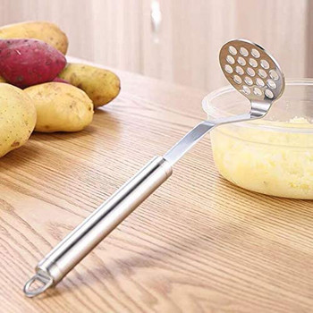 Νέα πατάτα πατάτας από ανοξείδωτο ατσάλι Εργαλείο χυμοποίησης κουζίνας Μαλακό πολτοποιητής πατάτας Εργαλείο πουρέ με πουρέ τηγανιτές πατάτες