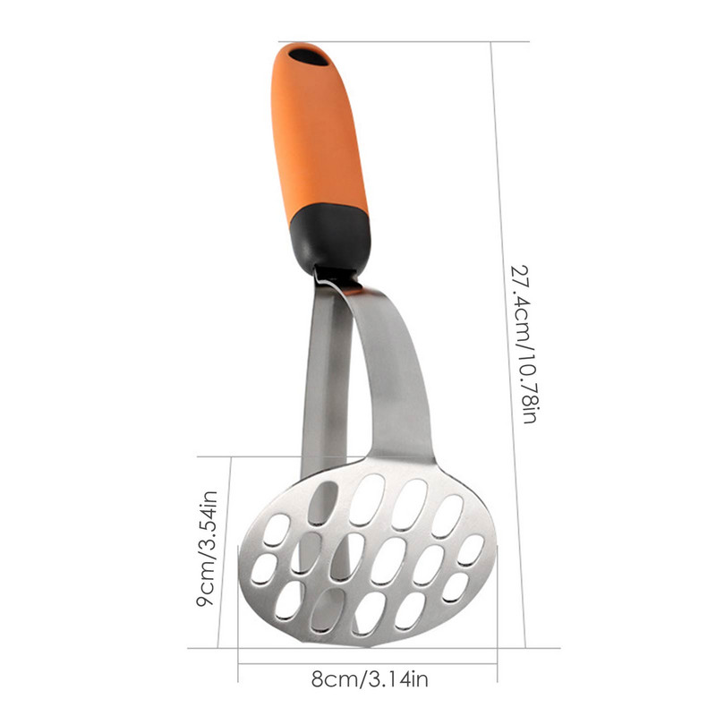 Mașină de nămol pentru cartofi din oțel inoxidabil Presiune de nămol Mașină de zdrobire de cartofi Ustensile pentru fructe și legume Accesorii pentru bucătărie