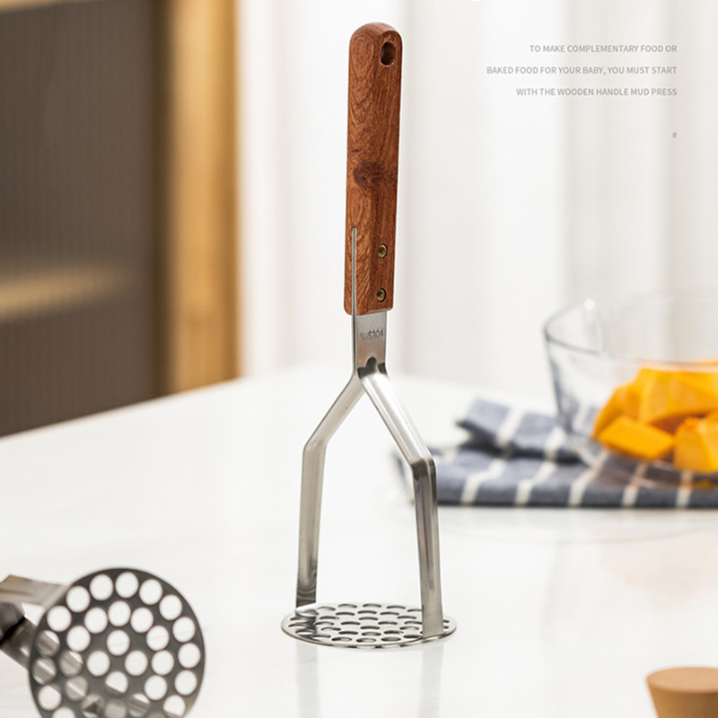 Nerūdijančio plieno spaustų bulvių grūstuvas sulčių virimo aparatas bulvių purvo stūmiklis Sklandus grūstuvas bulvių grūstuvas vaisių mašina virtuvės priedai