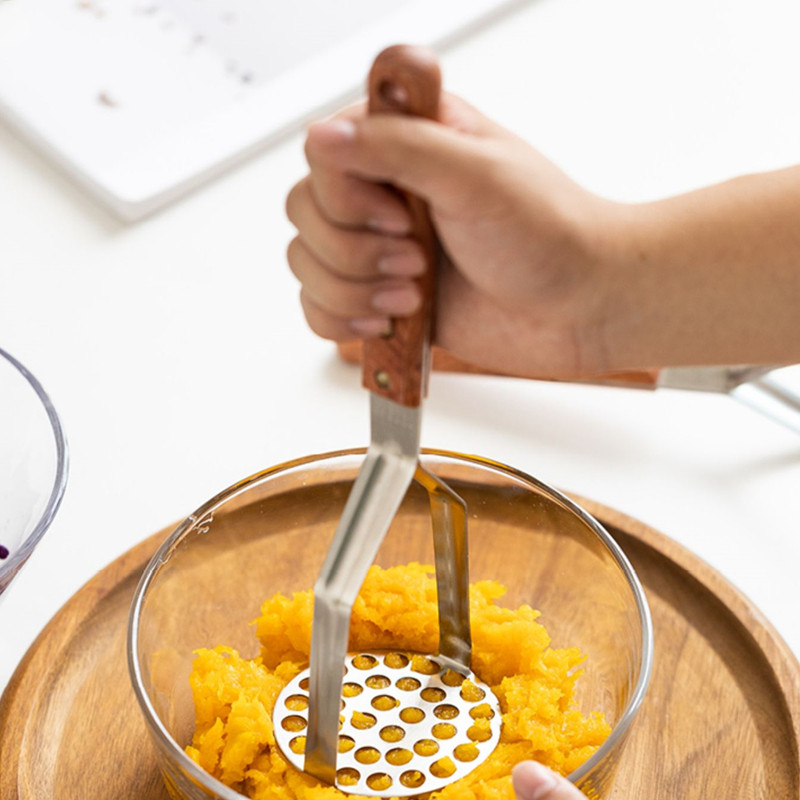 Nerūdijančio plieno spaustų bulvių grūstuvas sulčių virimo aparatas bulvių purvo stūmiklis Sklandus grūstuvas bulvių grūstuvas vaisių mašina virtuvės priedai