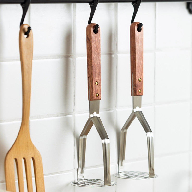 Nerūdijančio plieno spaustų bulvių grūstuvas sulčių virimo aparatas bulvių purvo stūmiklis Sklandus grūstuvas bulvių grūstuvas vaisių mašina virtuvės priedai