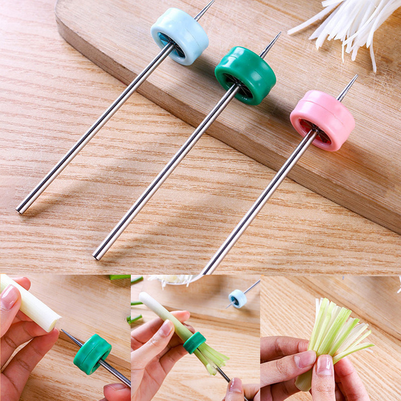 Slyvų žiedų svogūnų pjaustytuvas Daugiafunkcis nerūdijančio plieno daržovių žaliųjų svogūnų peilis smulkintuvas restorano virtuvės įtaisas