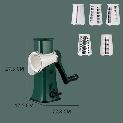 Többfunkciós görgős zöldségvágó burgonya sárgarépa szeletelő zöldség gyümölcs reszelő sajtreszelő diódaráló konyhai kütyük