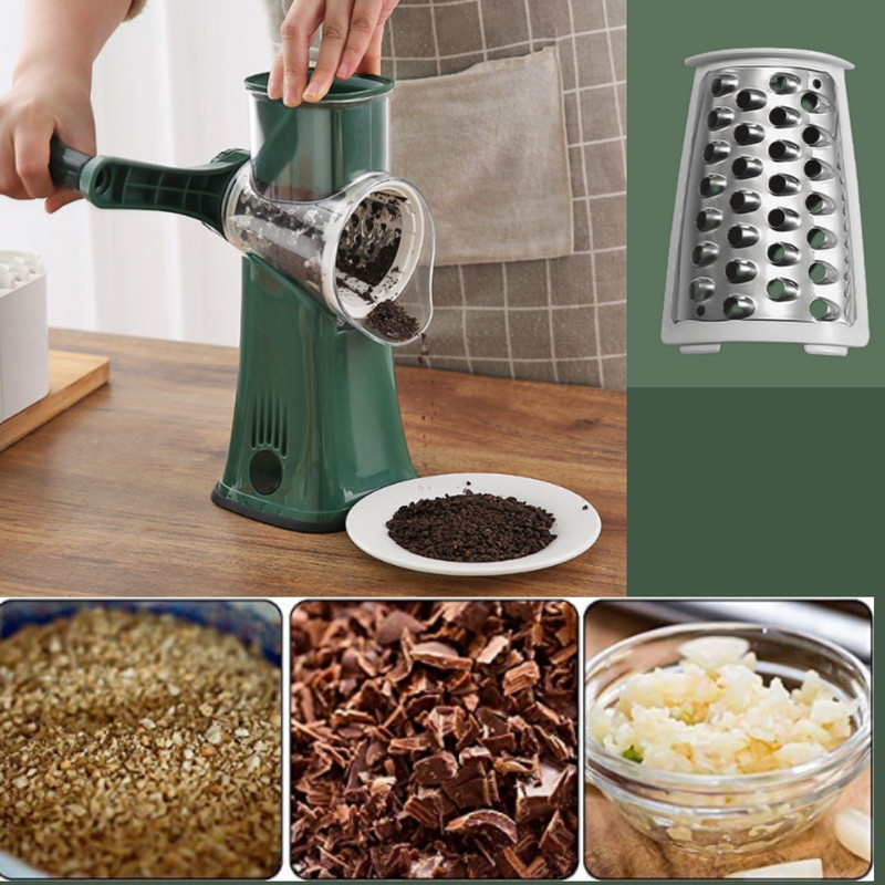 Többfunkciós görgős zöldségvágó burgonya sárgarépa szeletelő zöldség gyümölcs reszelő sajtreszelő diódaráló konyhai kütyük