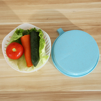 Резачка за салата Купа Чопър Рязане на зеленчуци Резачка за плодове Creative Split Quick Salad Фреза за плодове Кухненски инструменти