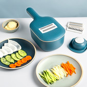 8 db PP rozsdamentes acél zöldségvágó mandolin szeletelő hámozó tároló kosárreszelő konyhai eszköz burgonya sárgarépa sajthoz