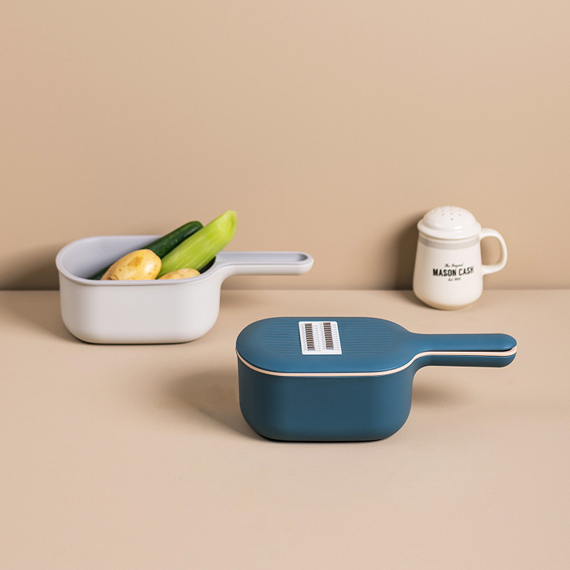 8 db PP rozsdamentes acél zöldségvágó mandolin szeletelő hámozó tároló kosárreszelő konyhai eszköz burgonya sárgarépa sajthoz