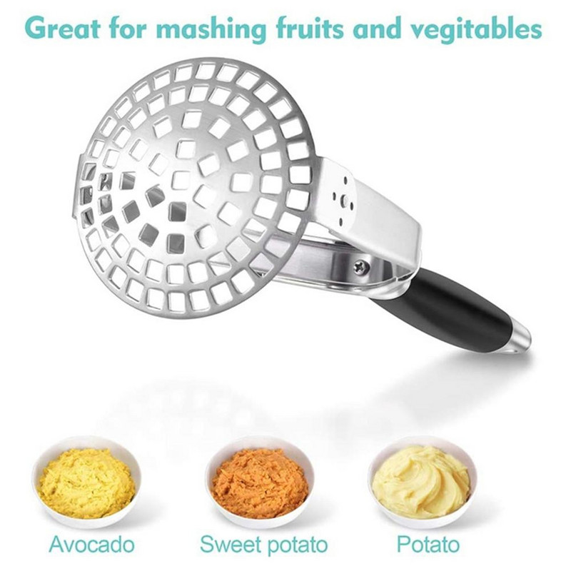 Piure de cartofi Mașină de piure din oțel inoxidabil Linguriță de chiftele piure Ustensile de bucătărie de uz casnic Set de bucătărie Veselă