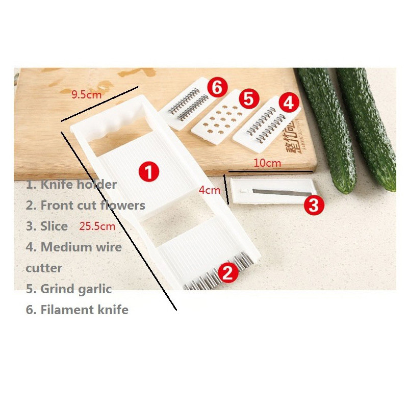 Többfunkciós 4 az 1-ben zöldségvágó konyhai köret, kézi burgonyareszelő, többfunkciós repcehámozó