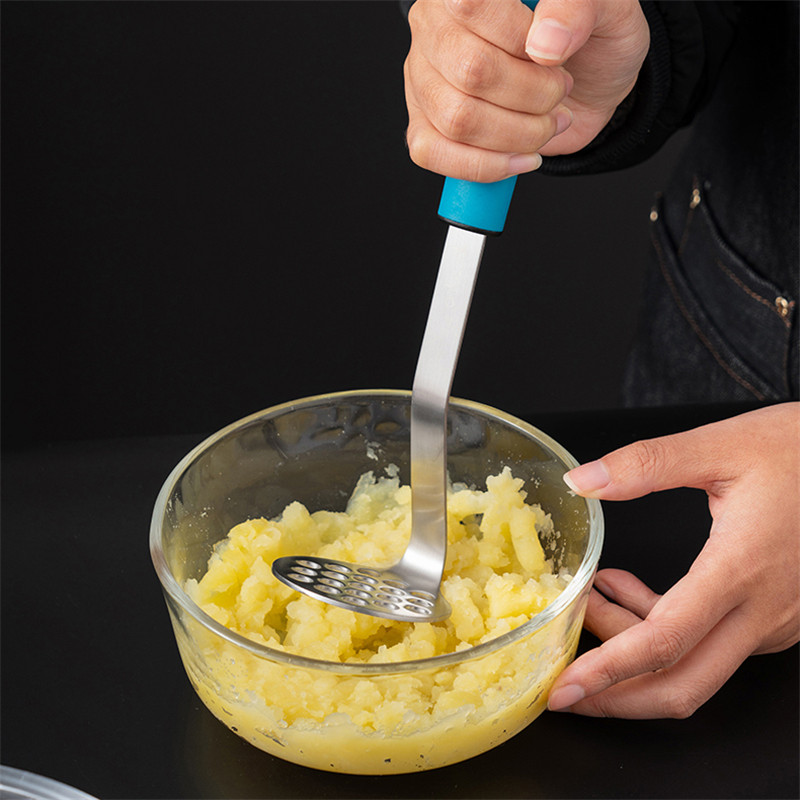 Picior din oțel inoxidabil Masina de avocado Instrumente pentru piure de cartofi Ajutoare pentru alimente pentru bebeluși Ajutoare pentru uz casnic Gadget de bucătărie pentru gătit Compactor de noroi