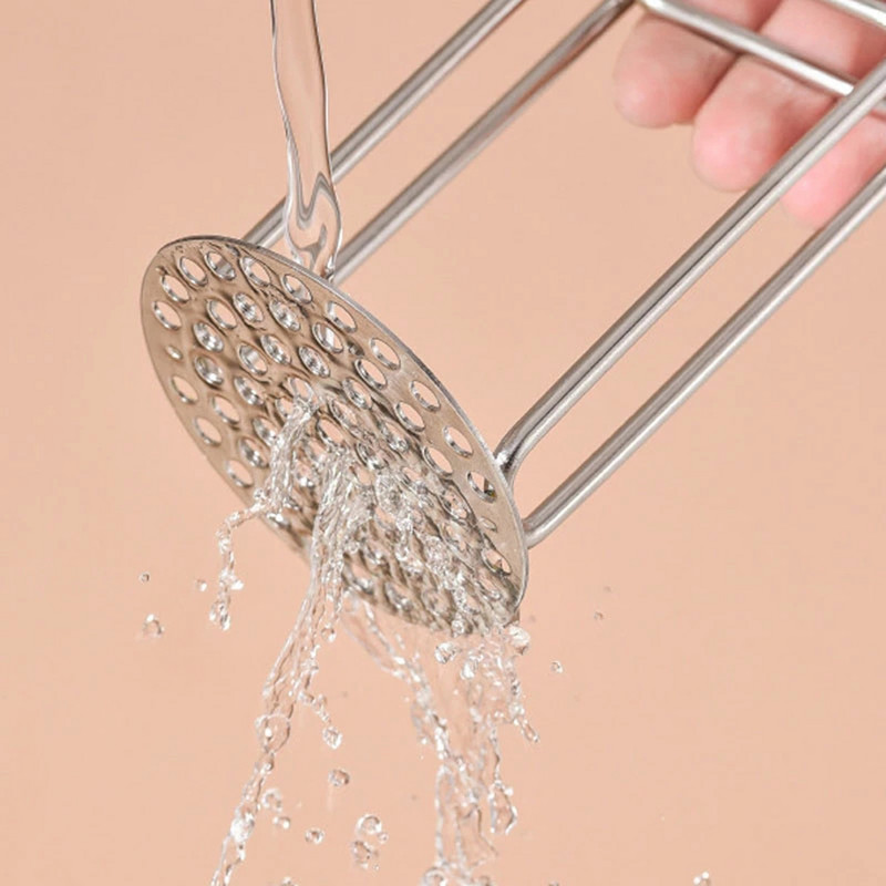 Mașină de zdrobire de cartofi din oțel inoxidabil Mașină de zdrobire de usturoi de uz casnic Unelte de gătit Articole și accesorii de bucătărie Accesorii de bucătărie