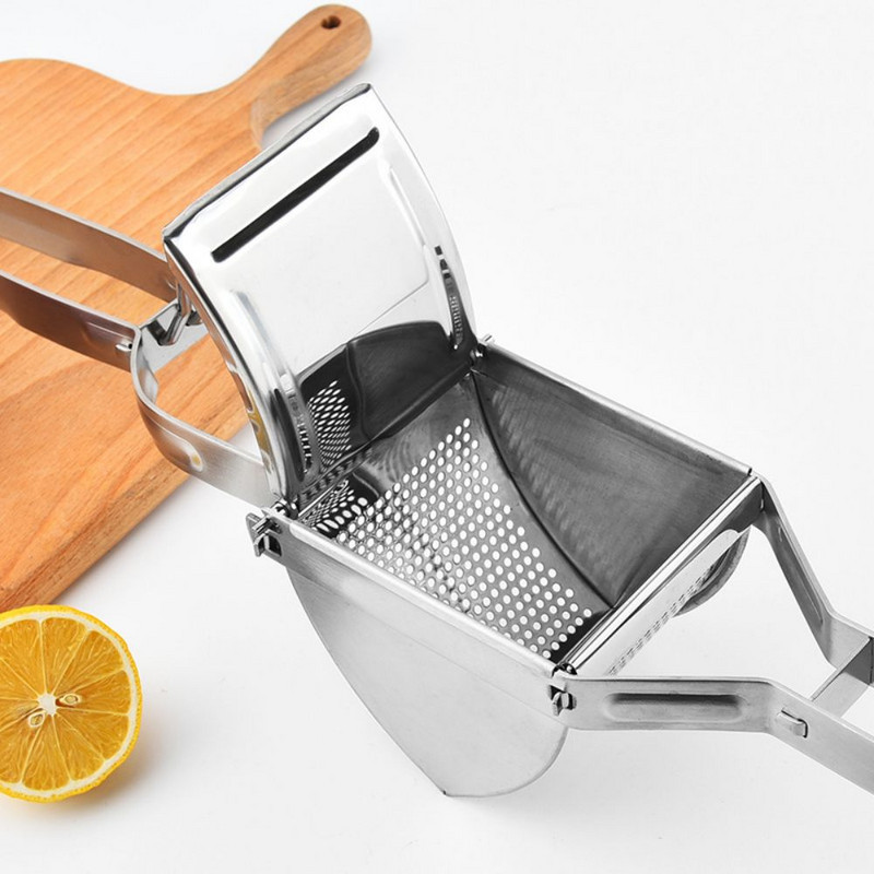 Daugiafunkcinis nerūdijančio plieno bulvių trintuvas, skirtas kūdikių maistui, vaisių ir daržovių sulčiaspaudė