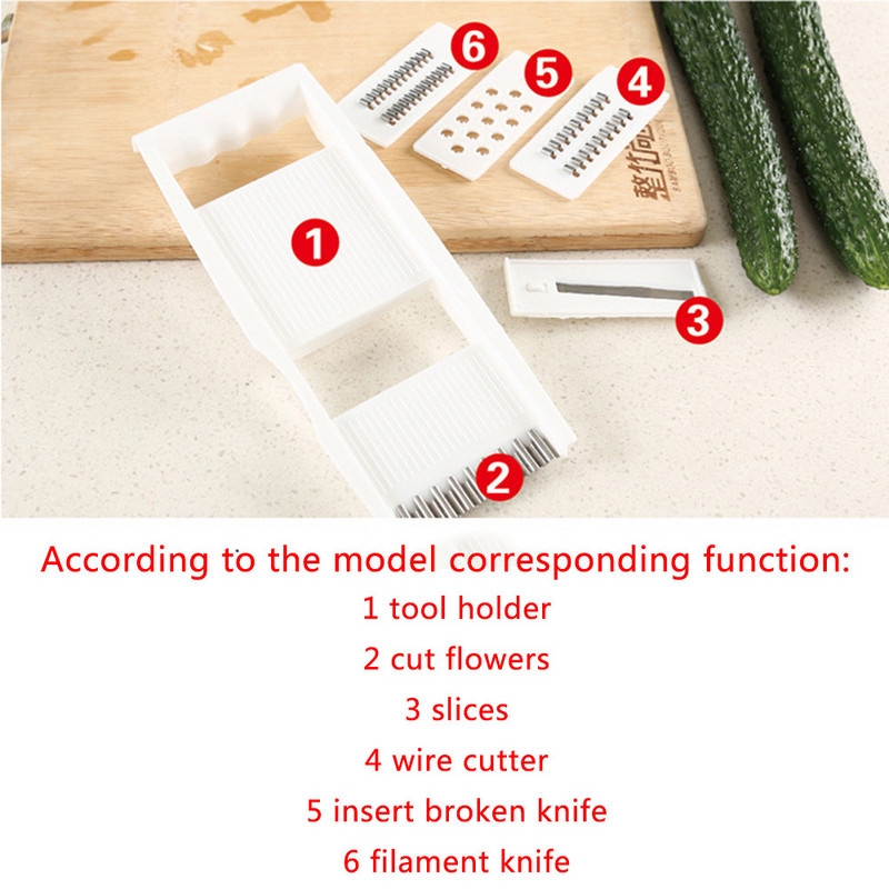 Köögividinad Multifunktsionaalsed 6-osalised köögiviljad, puuviljad, lõikurid, söögiriistad, koorimine, hööveldamine kurgiviilud, kartul, purustatud küüslauk