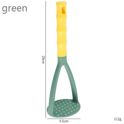 Bulvių grūstuvas, nailoninis nelipnus rankinis nailoninis maisto trintuvas pupelėms maltiems vaisiams, rankinis maišytuvas virtuvės prietaisams vadovas