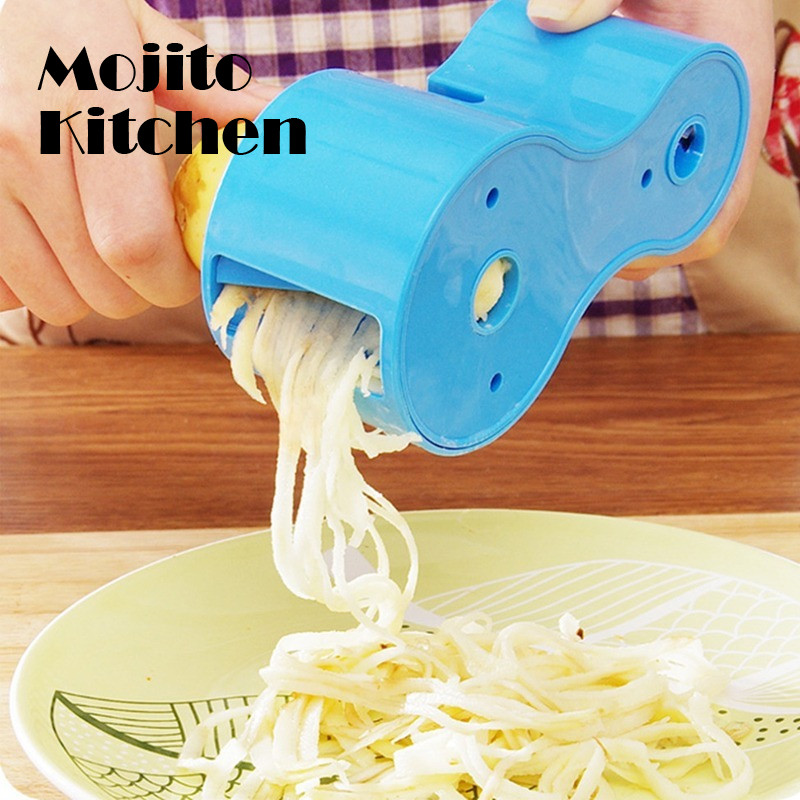 Zöldség spirálvágó vágó hegyező burgonya gyümölcs spirál cukkini saláta növényi kütyü Keuken főző konyhai kiegészítők eszköz