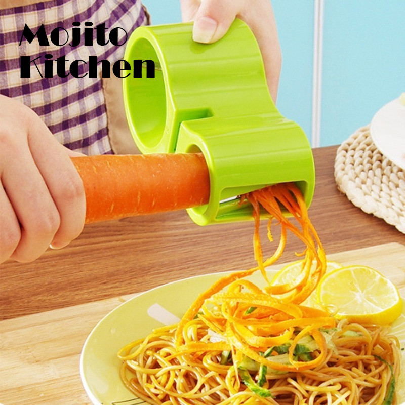 Zöldség spirálvágó vágó hegyező burgonya gyümölcs spirál cukkini saláta növényi kütyü Keuken főző konyhai kiegészítők eszköz