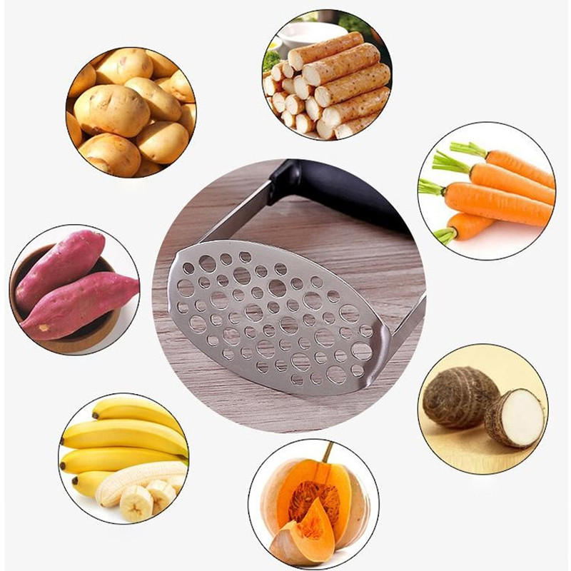 Rozsdamentes acél burgonya iszapnyomású iszapgép Burgonyanyomó Ricer Gyümölcs Zöldség Eszközök Otthoni Konyha Szerszámok Tartozékok