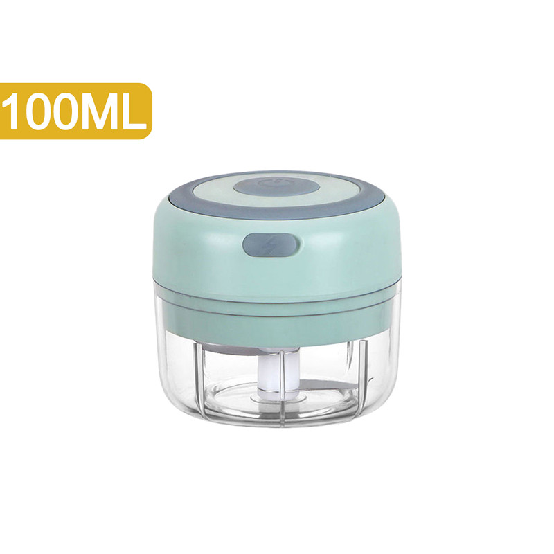 100/250 ml mini-elektriline küüslaugupurustaja, USB laadimismasin Tugev ja vastupidav tšilli köögiviljapurustaja köögitööriist