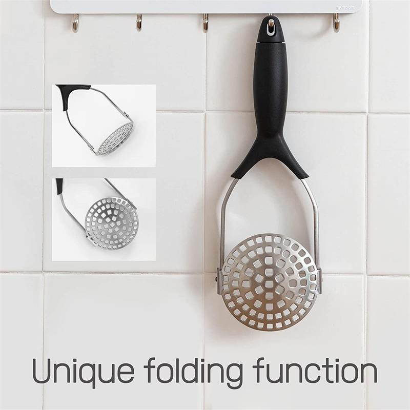 Mașină de zdrobire de cartofi presată din oțel inoxidabil Mașină de zdrobire pentru piure Mașină de zdrobire de cartofi Piure neted de zdrobire de cartofi Instrument de bucătărie