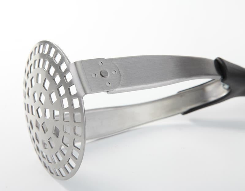 Mașină de zdrobire de mână din oțel inoxidabil pentru piure de cartofi neted, unelte pentru fructe și legume