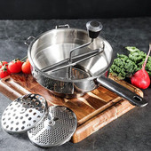 Agitator de cartofi din oțel inoxidabil cu discuri Agitator de cartofi Instrument de zdrobire de fructe și legume Smash de alimente gătite Accesorii de bucătărie