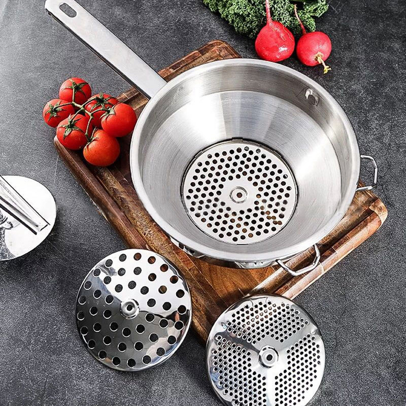 Agitator de cartofi din oțel inoxidabil cu discuri Agitator de cartofi Instrument de zdrobire de fructe și legume Smash de alimente gătite Accesorii de bucătărie