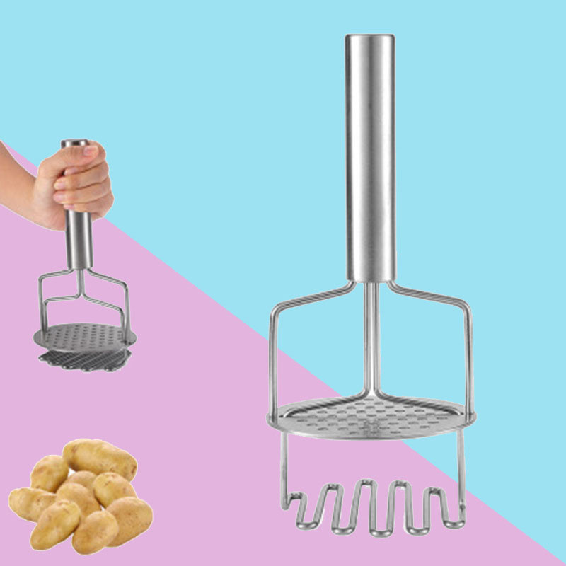 Kézi teleszkópos burgonyanyomó, kétrétegű, rozsdamentes acél burgonyapürényomó Konyhai kiegészítők Konyhai konyhai kellékek