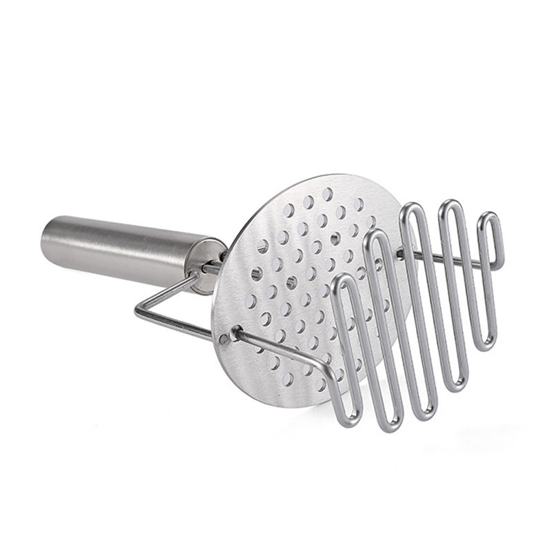 Kézi teleszkópos burgonyanyomó, kétrétegű, rozsdamentes acél burgonyapürényomó Konyhai kiegészítők Konyhai konyhai kellékek