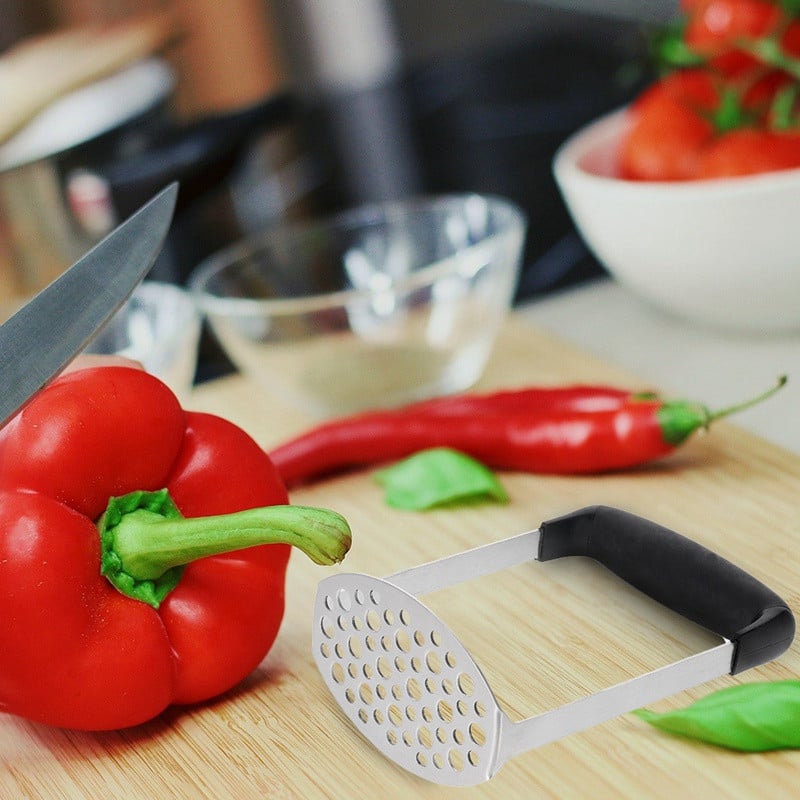 1PC oțel inoxidabil cartofi noroi presiune noroi mașină mașină de zdrobire cartofi Ricer fructe legume unelte accesorii de bucătărie