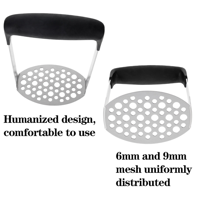 1PC oțel inoxidabil cartofi noroi presiune noroi mașină mașină de zdrobire cartofi Ricer fructe legume unelte accesorii de bucătărie