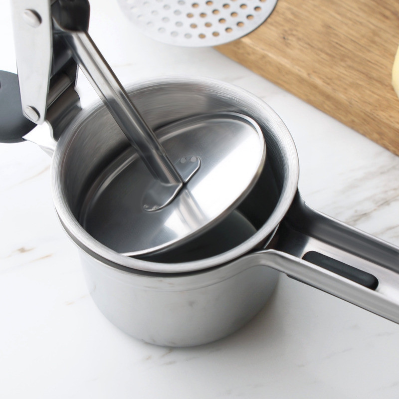 Burgonyatörő burgonyapüré rozsdamentes acél törő burgonya püré Gyümölcszöldség facsaró préskészítő eszköz