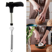 Kokosų atidarytuvas / mėsos ištraukimo skustuvas nerūdijančio plieno vaisių žuvies odos žvynų skustuvas Daugiafunkcis valymo virtuvės priedai