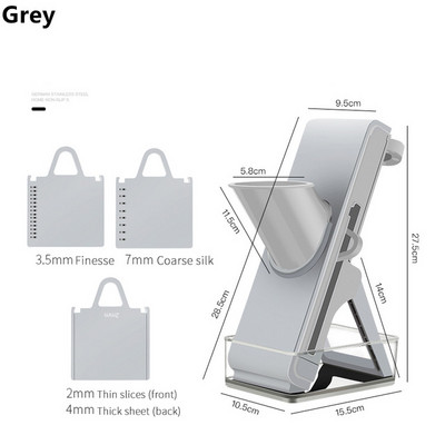 Rezač povrća Ribelica Ručna sjeckalica Mrkva Kuhinjski pribor Voće Alati Mandolina Kuhinjski pribor za krumpir