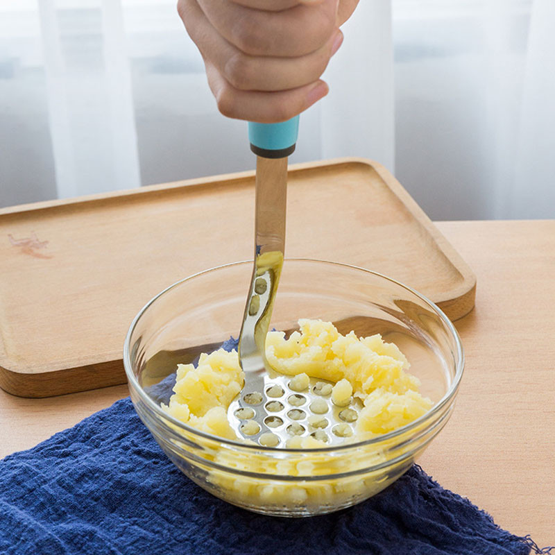 Rozsdamentes acél burgonyanyomó Háztartási Lila Burgonyanyomó Kézi Konyhai Kiegészítők Növényi eszközök Háztartási kellékek