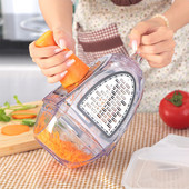 1 kom ribež za povrće i rezač ribež za voće, gulilica za krumpir, mrkvu, vrpca ravne debljine 4 u 1 kuhinjski alat