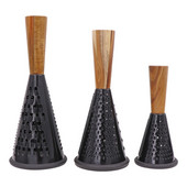 Jaswehome Multifunkciós rozsdamentes acél dobozos reszelő Professzionális háromoldalas reszelő parmezán sajthoz Gyömbér Zöldség aprítás