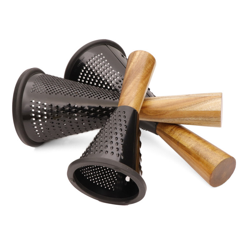 Jaswehome Multifunkciós rozsdamentes acél dobozos reszelő Professzionális háromoldalas reszelő parmezán sajthoz Gyömbér Zöldség aprítás