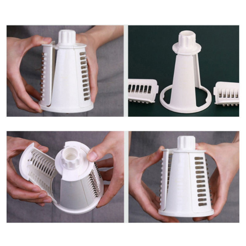5 în 1 lame înlocuibile Rolă răzătoare pentru legume Tocător de legume multifuncțional Mașină de tăiat fructe de cartofi Tăiător de legume Ustensile de bucătărie