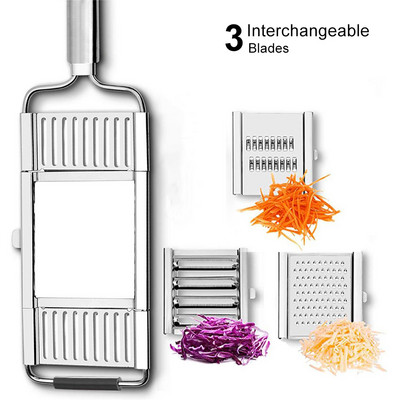 Răzătoare pentru legume, feliere multifuncțională, cartofi, fructe, morcovi, ceapă, tocător de castraveți din oțel inoxidabil, tocător de salate