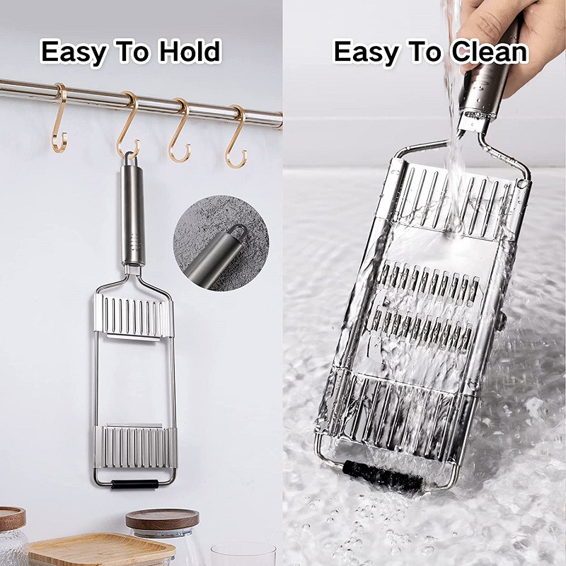 Răzătoare pentru legume, feliere multifuncțională, cartofi, fructe, morcovi, ceapă, tocător de castraveți din oțel inoxidabil, tocător de salate