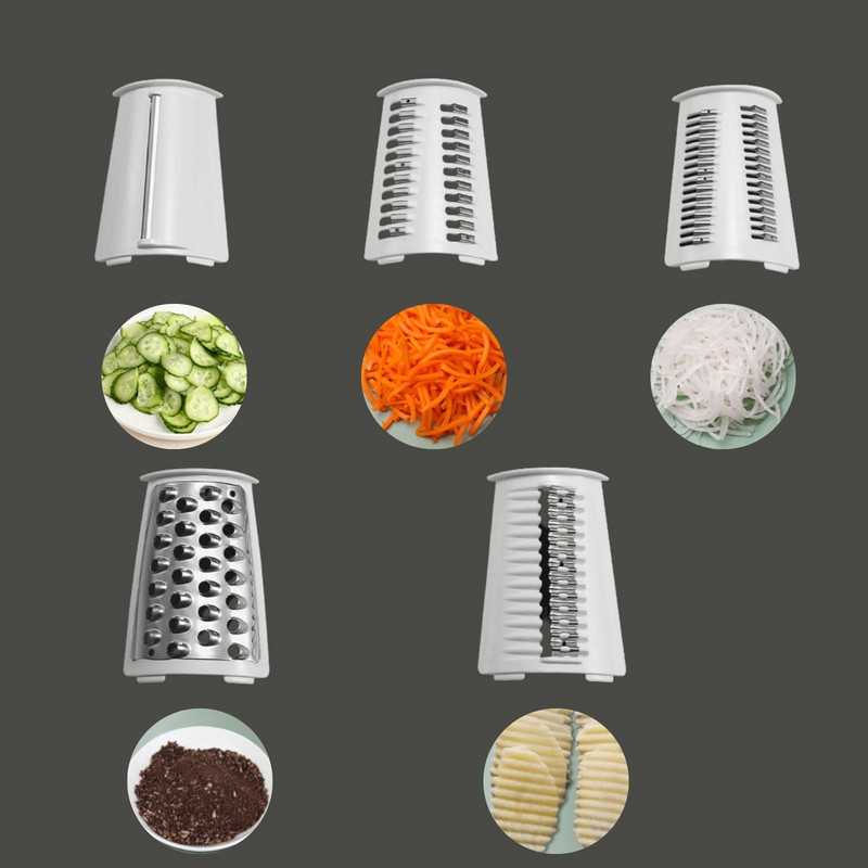 Daugiafunkcis ritininis daržovių trintuvas Rankinis rotacinis trintuvas Bulvių morkų smulkintuvas Sūrio trintuvas Riešutų smulkintuvas Virtuvės reikmenys