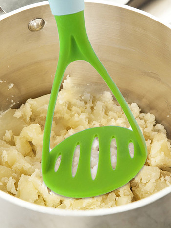 1 τμχ Potato Masher Ευέλικτο εργαλείο σιλικόνης χεριού για συσκευές κουζίνας Αξεσουάρ Αντικολλητικό νάιλον πιεστήριο φαγητού
