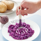 Mașină de zdrobire simplă de cartofi Supliment alimentar pentru bebeluși din oțel inoxidabil Articole de uz casnic Instrument de bucătărie Accesorii de bucătărie Instrumente de gătit