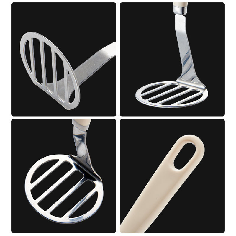 Mașină de zdrobire simplă de cartofi Supliment alimentar pentru bebeluși din oțel inoxidabil Articole de uz casnic Instrument de bucătărie Accesorii de bucătărie Instrumente de gătit