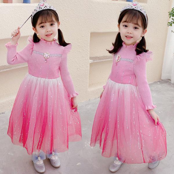 Modern, tüll és kövekkel díszített gyerekruha lányoknak