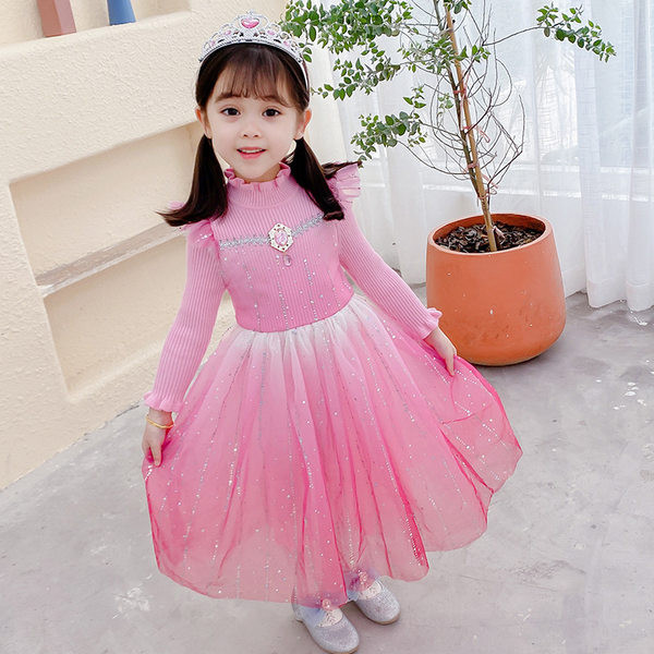 Modern, tüll és kövekkel díszített gyerekruha lányoknak